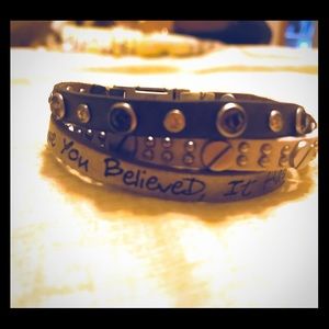Inspirational wrap bracelet